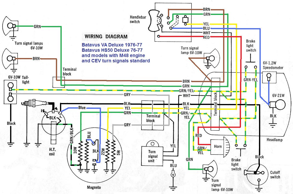 Wiring Diagrams « Myrons Mopeds