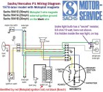Sachs Westlake,Sundancer 1978-later Sachs 504/1D,1A,1B Motoplat 3-wire magneto external ignition ground