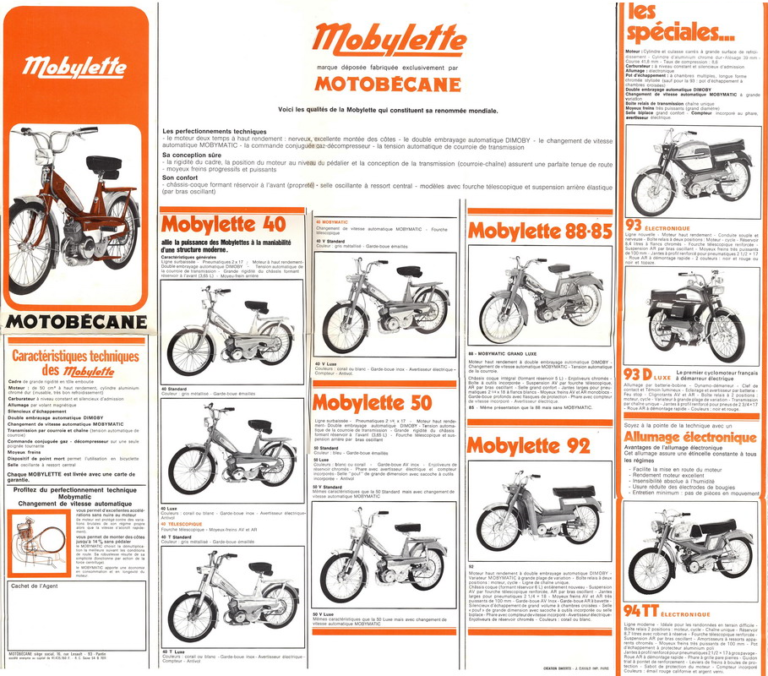 Motobecane Models « Myrons Mopeds