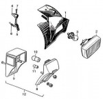 Solex Parts Figure 19a S 3800 Head & Tail Lights