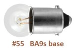 55 BA9s bulb