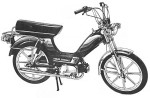 1979 Indian AMI50 silver Sport Mag II whls with cool color stripes (from 1981 accessories catalog cover)