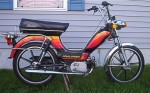 1979 Indian AMI-50 black Sport Mag II whls with warm color stripes