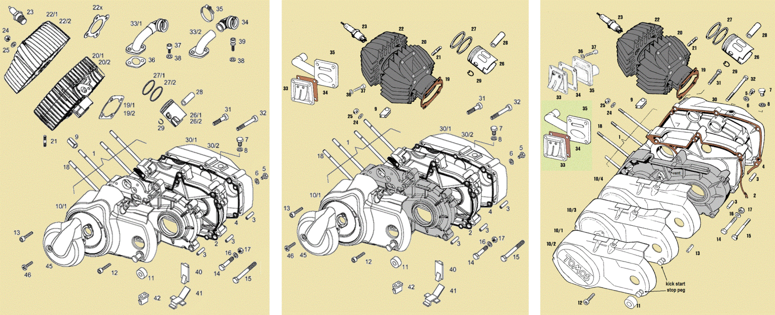 Tomos Engine Parts « Myrons Mopeds