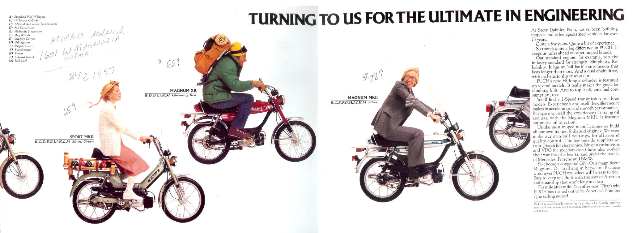 Puch US Models « Myrons Mopeds