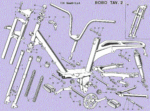 Benelli Bobo frame parts gif